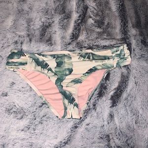 leaf print bikini bottoms